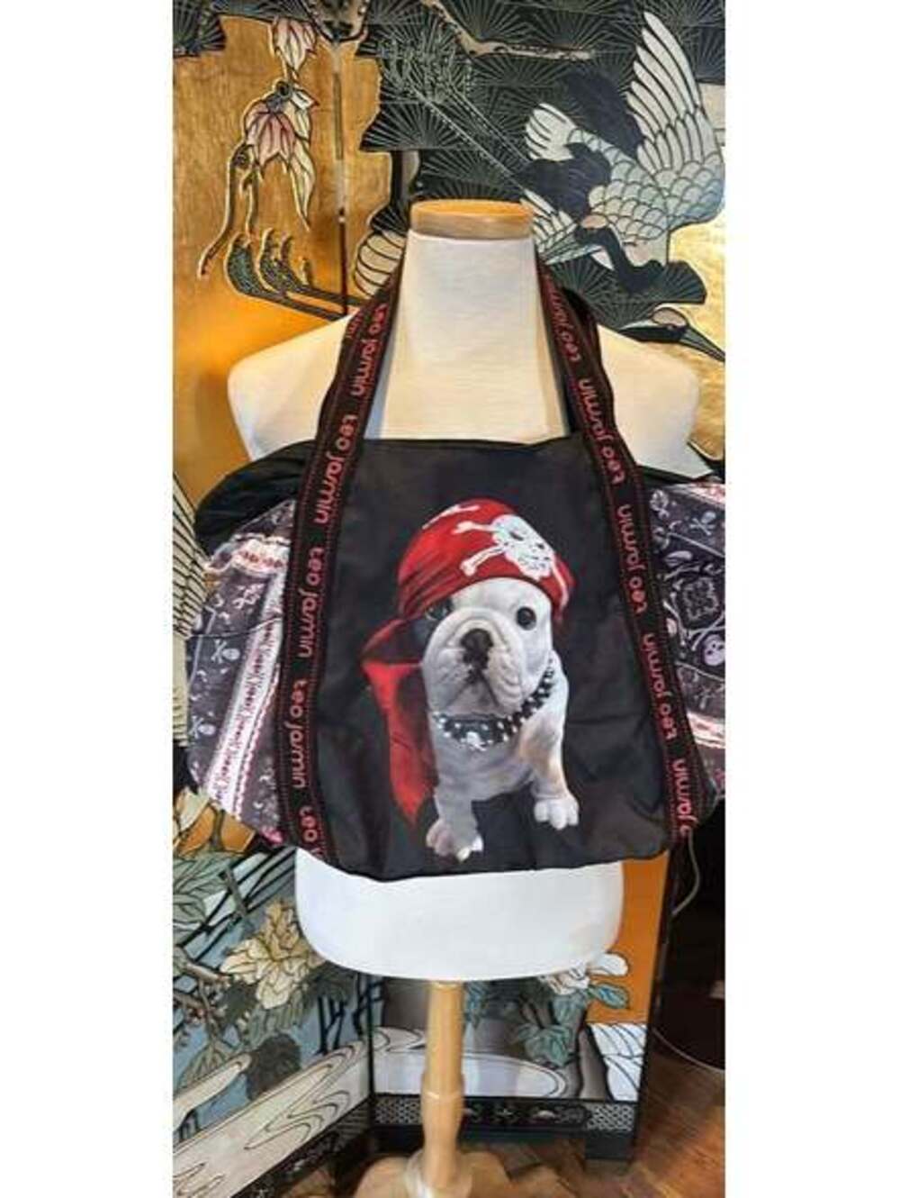 Teo Jasmin French Bulldog Pirate Tote Bag